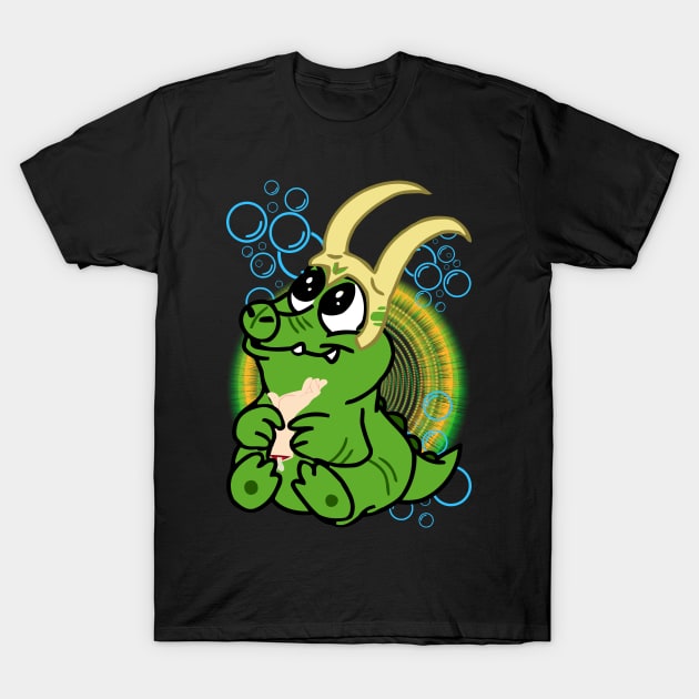 ALLIGATOR KAWAII HORNS T-Shirt by GeekCastle